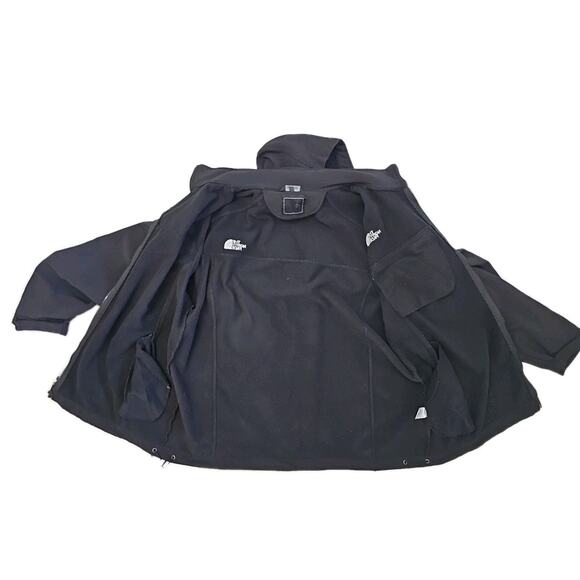 The North Face MEN'S 2XL Black Full Zip Hoodie Outdoors Hiking Fleece Jacket - Picture 5 of 7